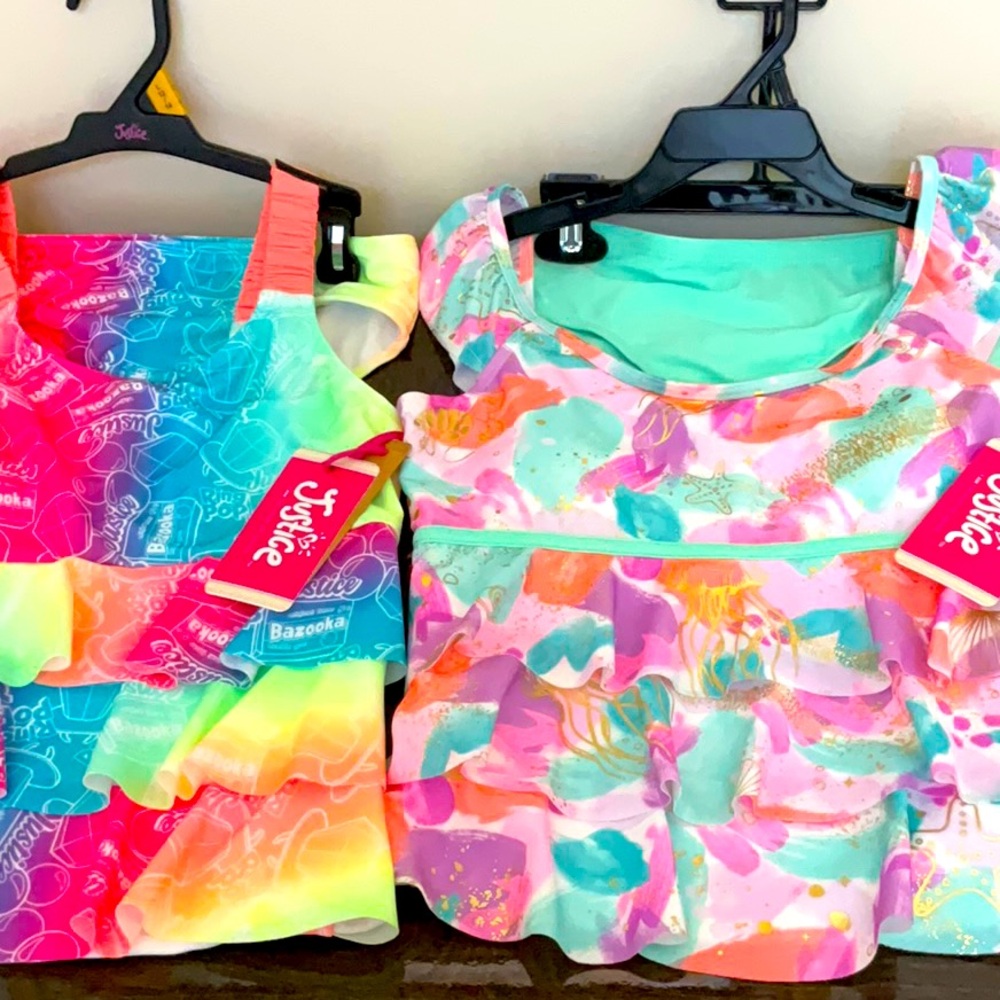 NWT Justice Tankini Swimsuits Yes, you are purchasing two new Justice Swimsuits
